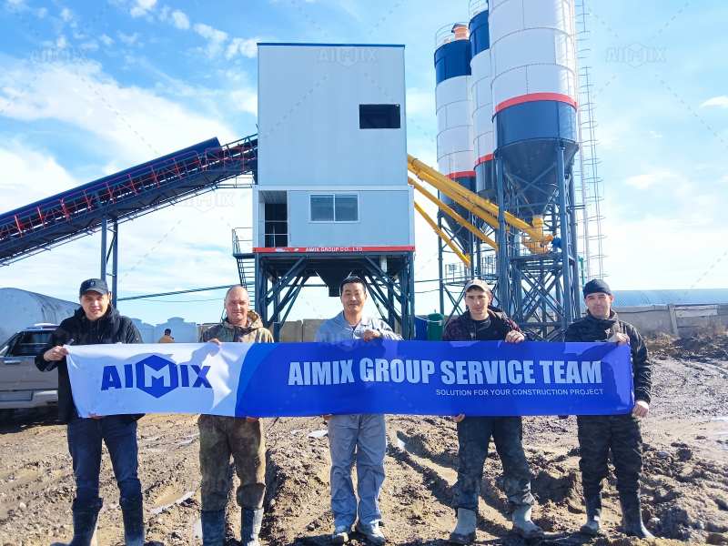 Aimix rmc plant for Kazakhstan
