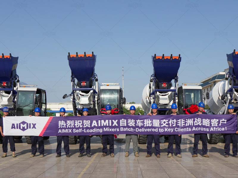 Aimix self loading concrete mixers exported to Congo