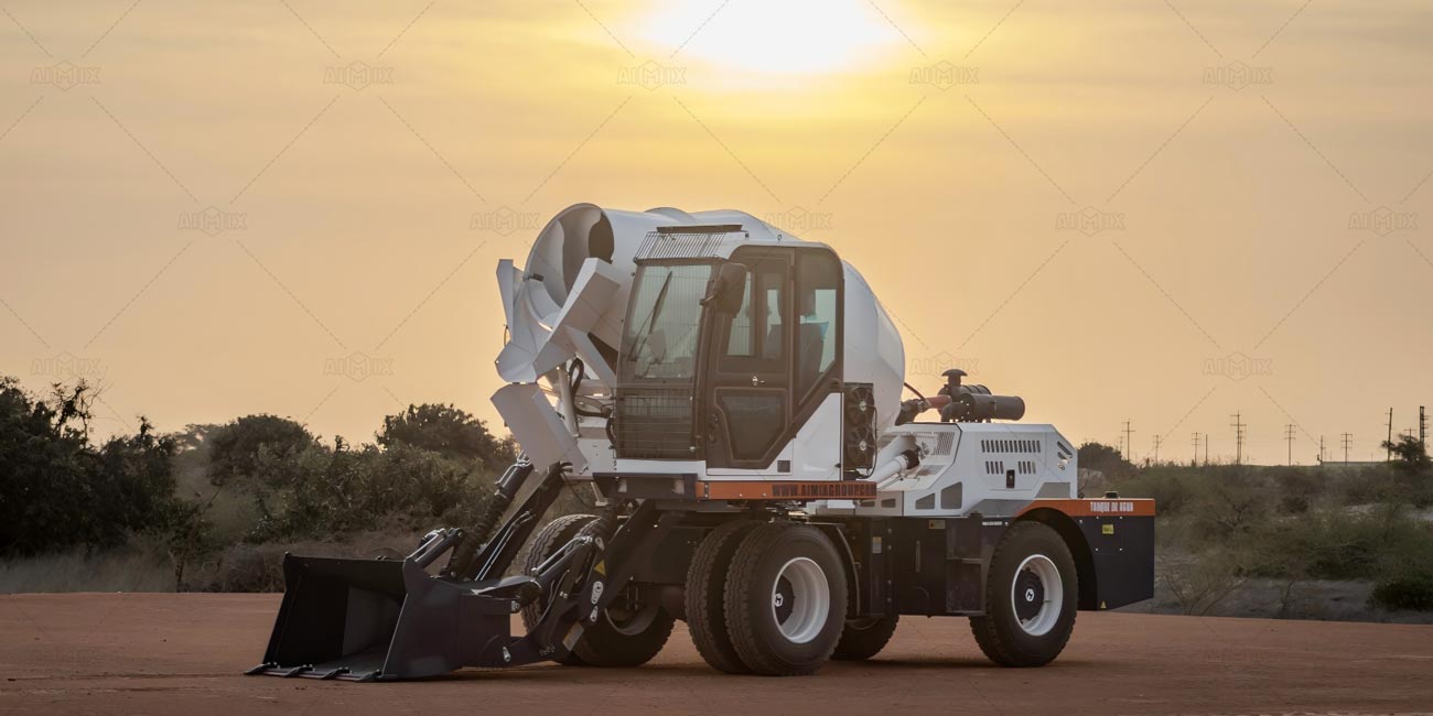 Aimix self loading mixer working for Peru Project