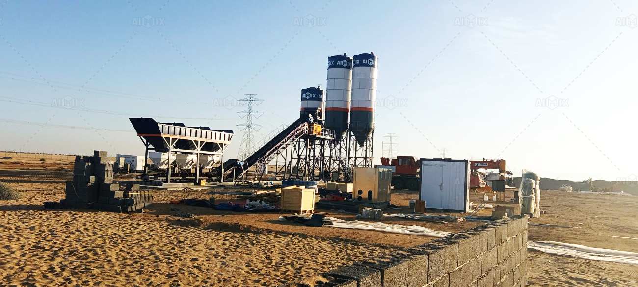 Aimix tailored batch plant solution for substation project