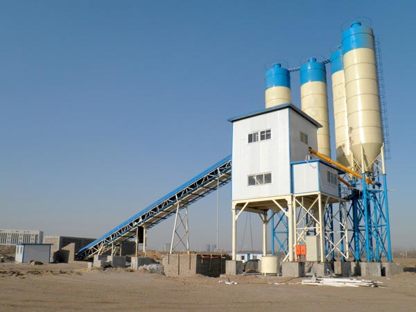 AJ-120 belt conveyor batching plant