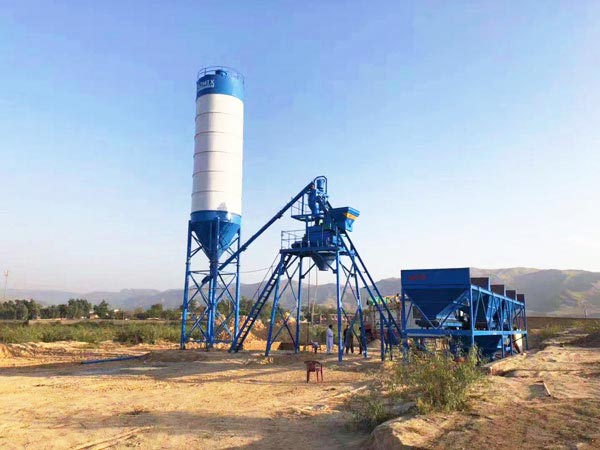 AJ-25 small concrete batching plant
