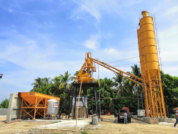 AJ-35 hopper concrete plant in Philippines