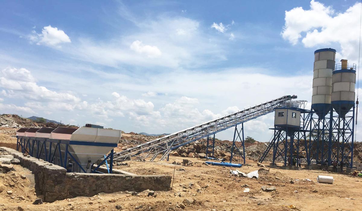 AJ-60 concrete plant in Sri Lanka