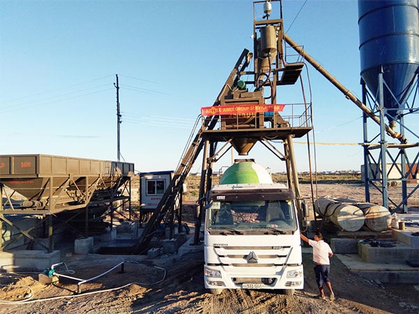 AJ-75 concrete plant in Uzbekistan