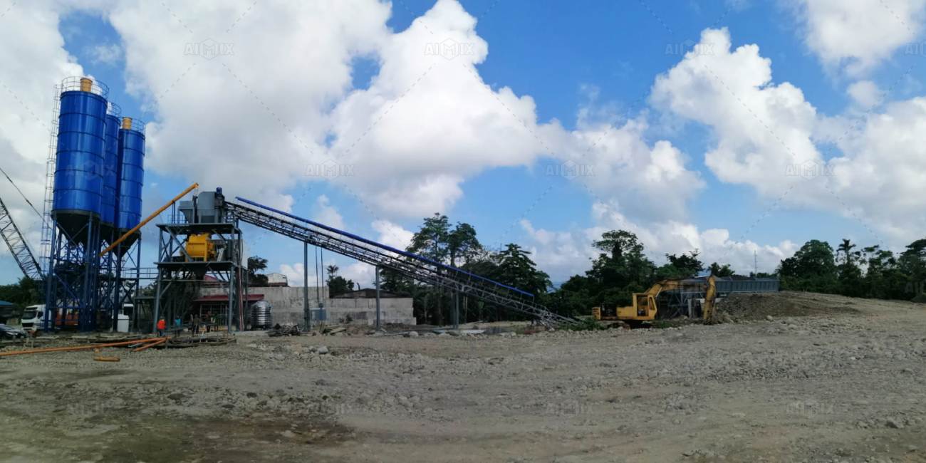 AJ-90 precast mixing plant for the Philippines