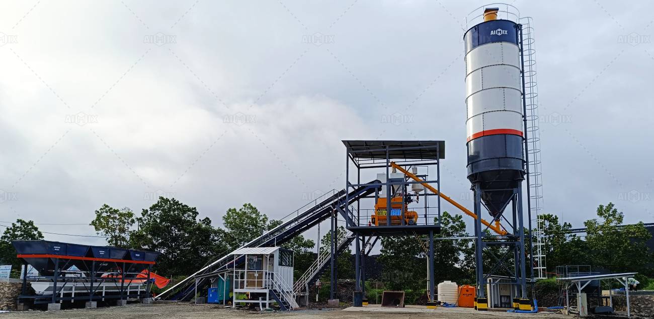 AJ40 batching plant for Indonesia