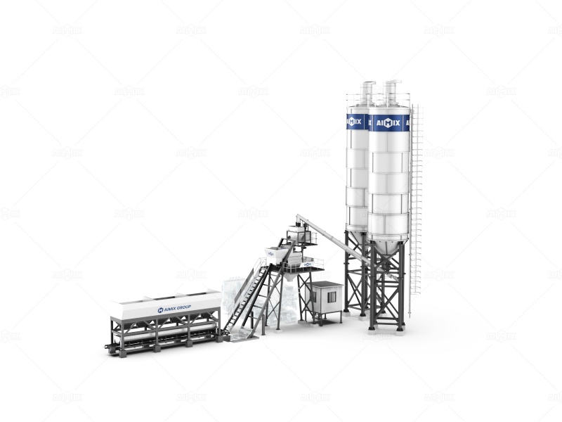 AJ50 hopper-type ready mix batching plant