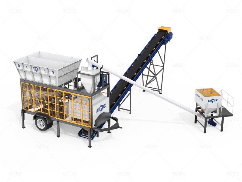 AJSY design compact concrete plant