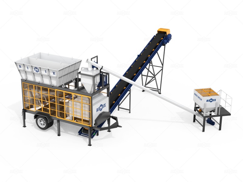 AJSY40 compact batching concrete plant