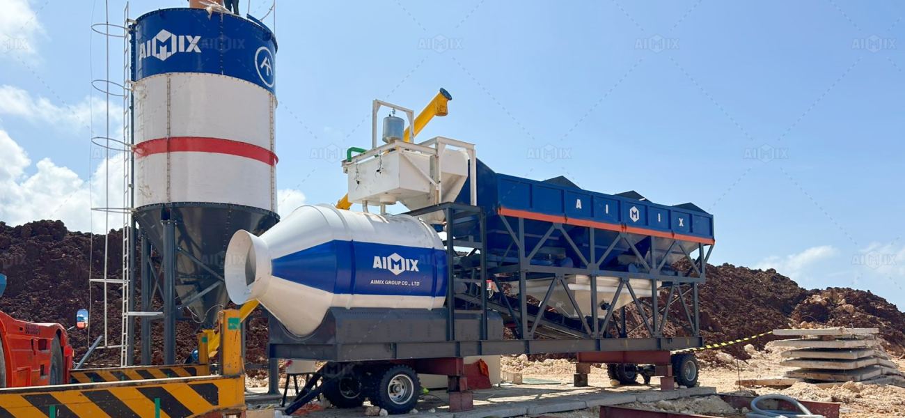 AJZY50 drum type portable plant for sale in Indonesia
