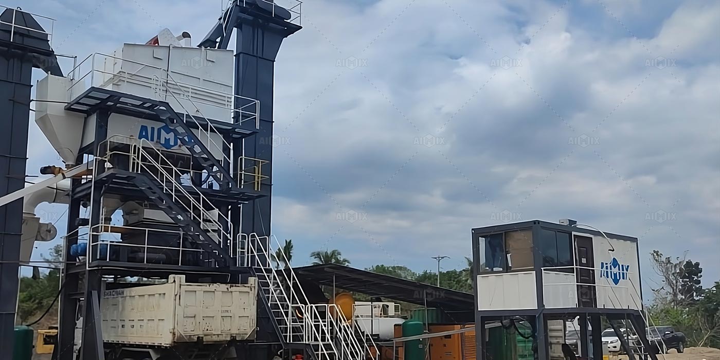 ALQ 60 stationary asphalt plant in the Philippines