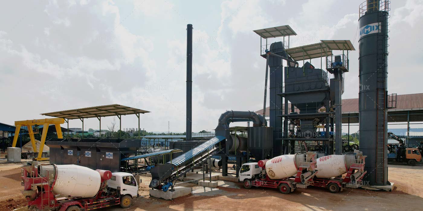 ALQ80 stationary hot asphalt plant