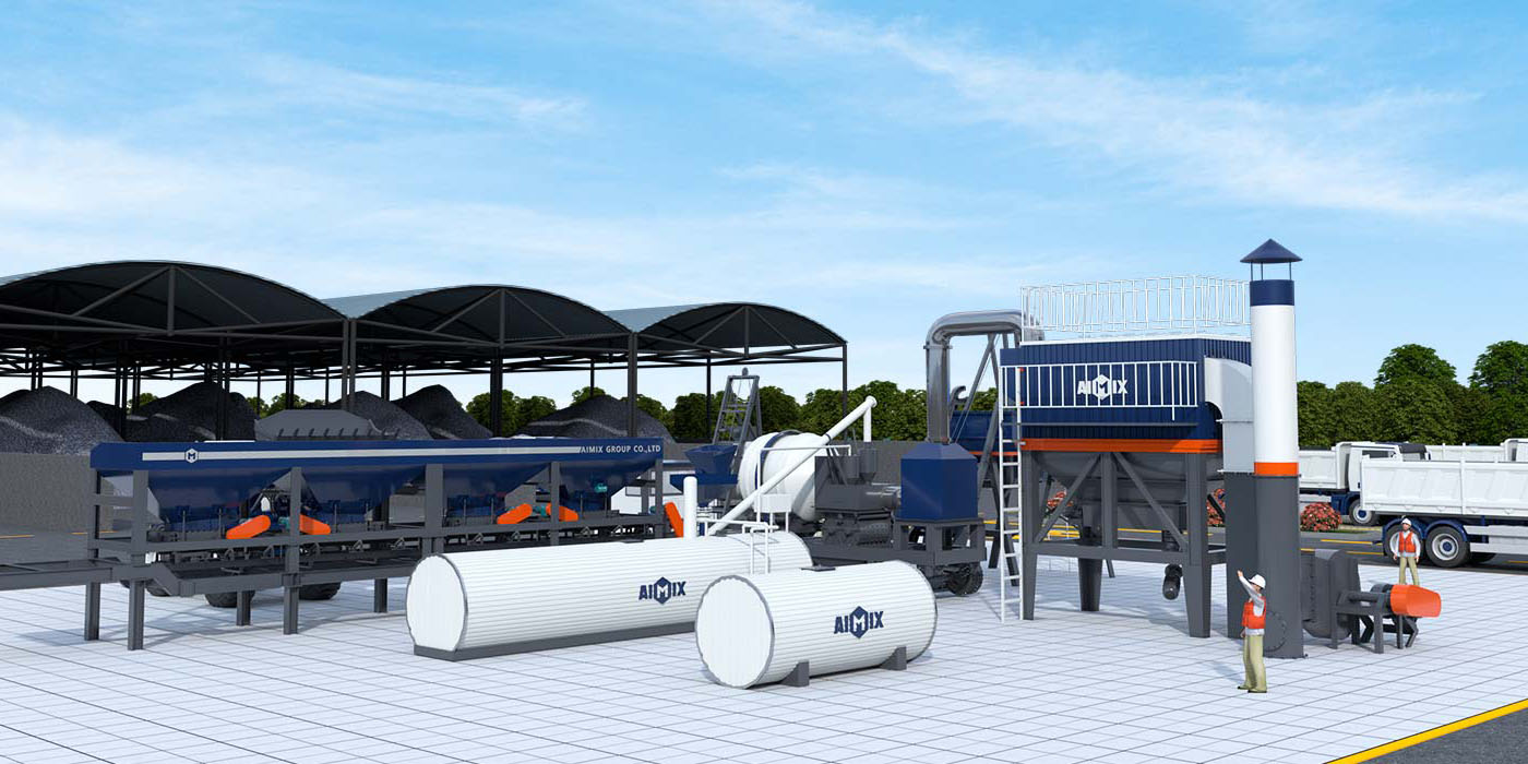 ALYJ Series portable compact asphalt batch plant for sale