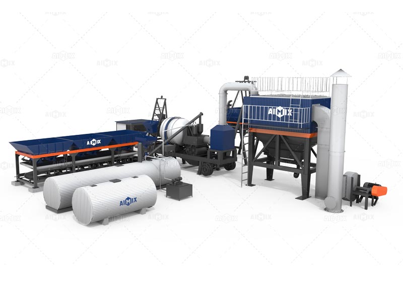 ALYJ simple compact batch asphalt plant mobile