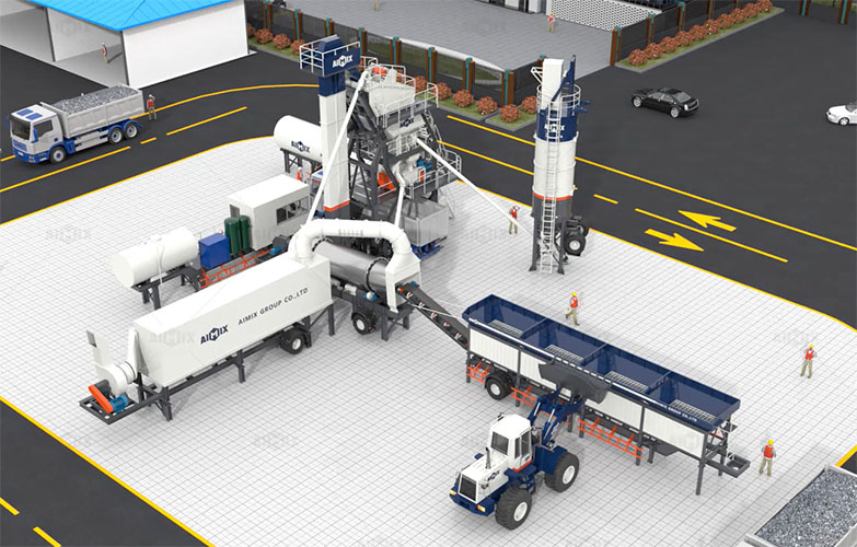 ALYQ Series batch mix asphalt plant
