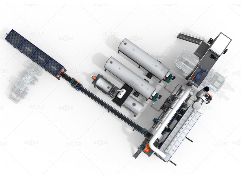 ALYT mobile asphalt drum mix plant