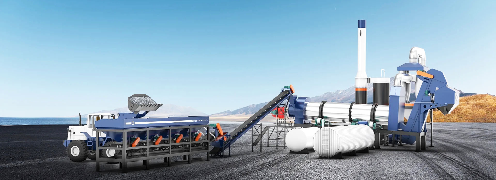 amp drum type asphalt mixing plant for sale