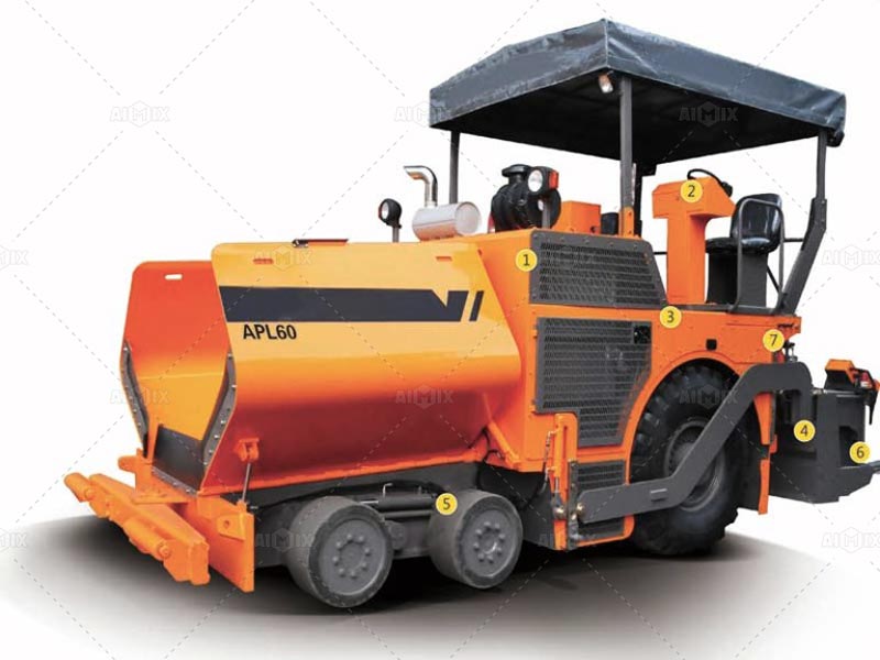 APL60E wheel asphalt paving machine