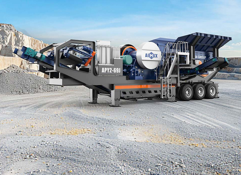 APY3 Mobile Jaw Crushing Machine for Granite