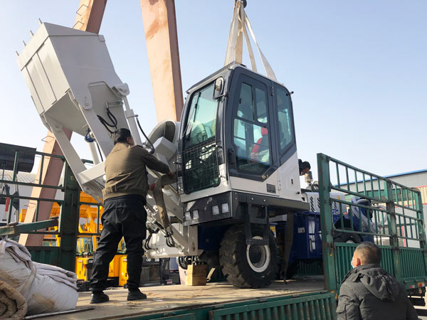 AS-1.2 self loading concrete mixer machine