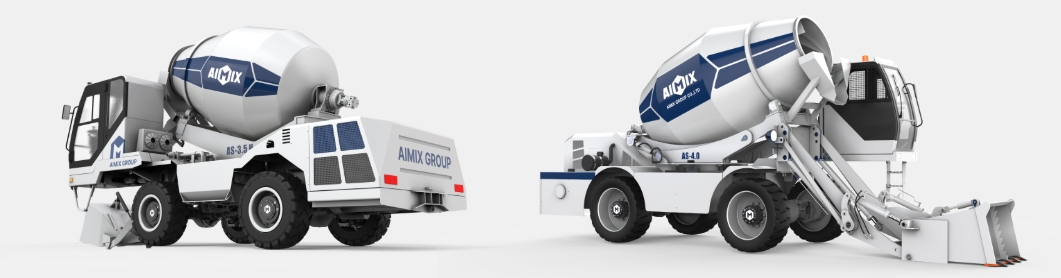 AS-3.5 and AS-4.0 hydraulic self loading concrete mixers