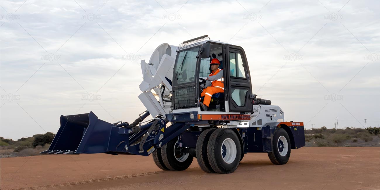AS-3.5 Self Loading Concrete Mixer Adapt to All Terrains In Peru