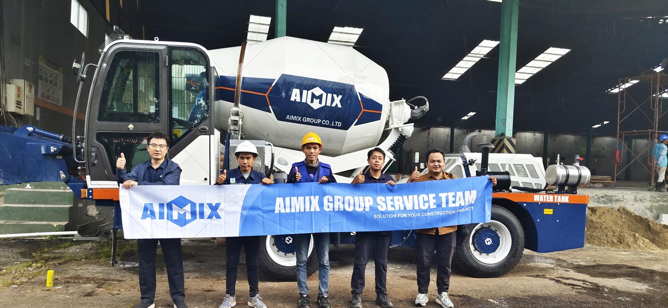 AS-3.5 Self Loading Concrete Mixer Running in Banten
