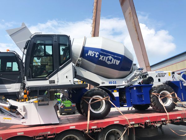 AS-3.5 self-loading concrete mixer truck