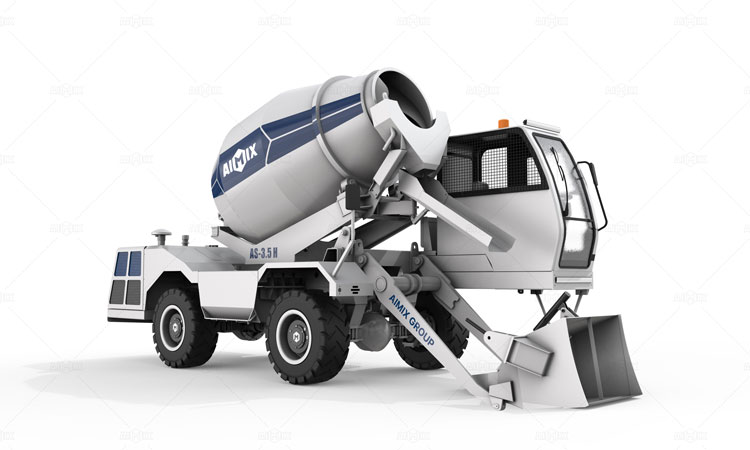 AS-3.5H new hydraulic self loading concrete mixer