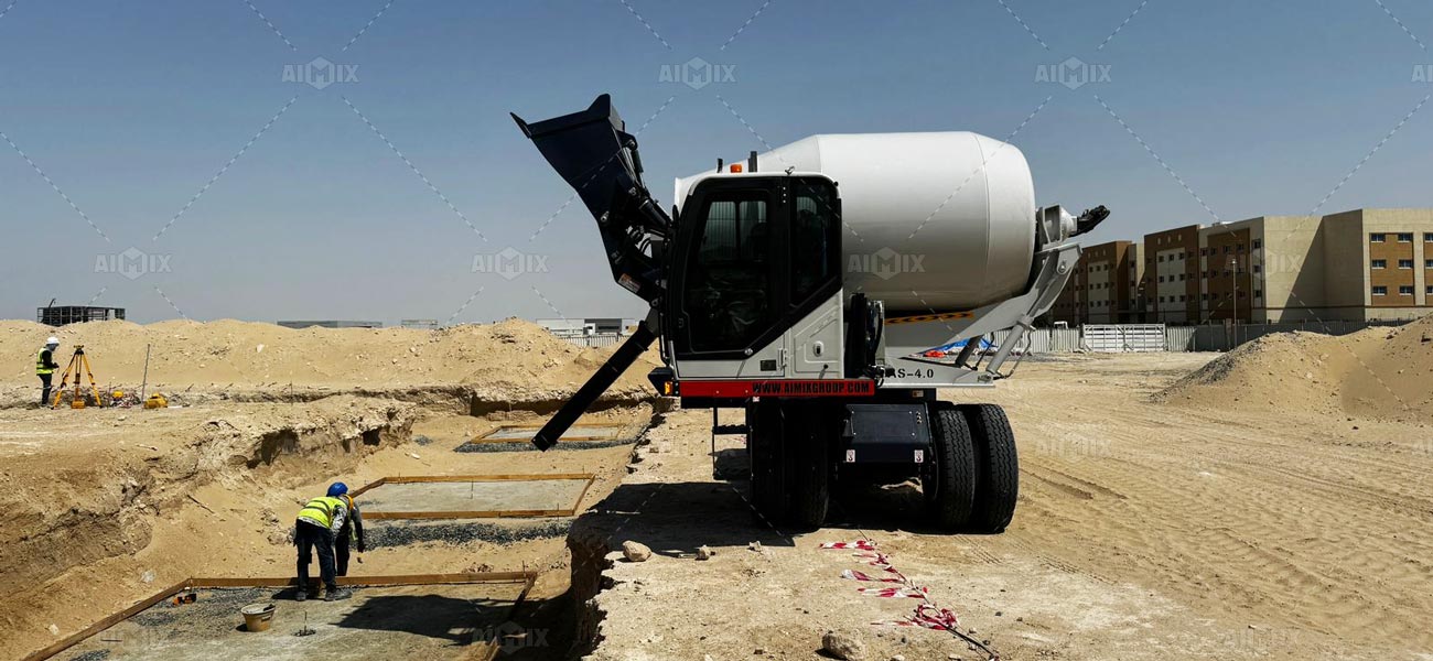 AS-4.0 Self Loading Concrete Mixer Work in UAE