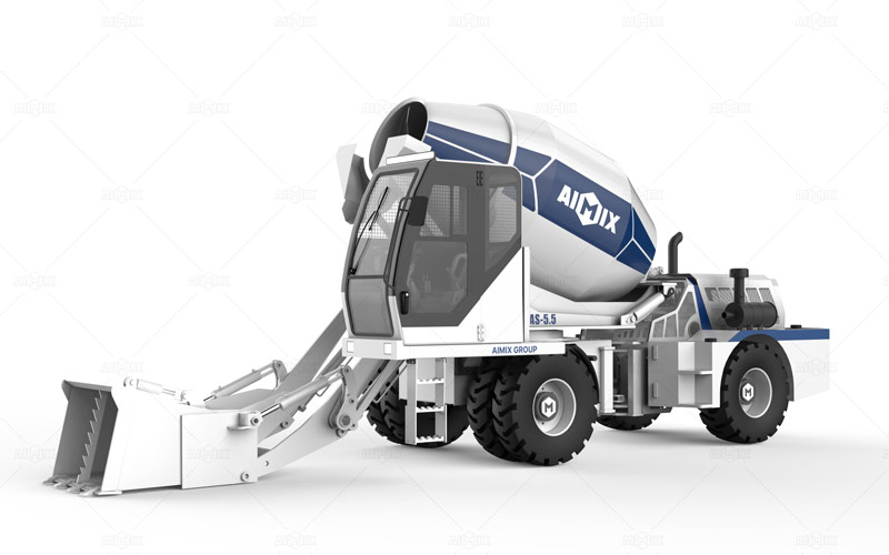 AS-5.5 self loading mobile concrete mixer