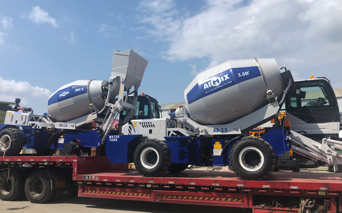 AS series self-loading concrete mixers