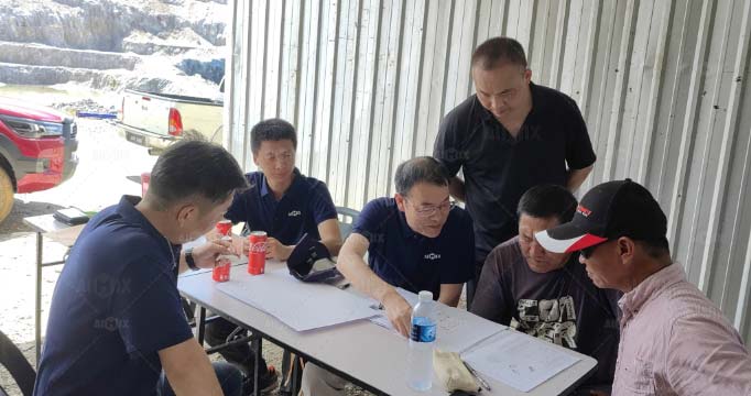 Asking crushing plant advice from manufacturer