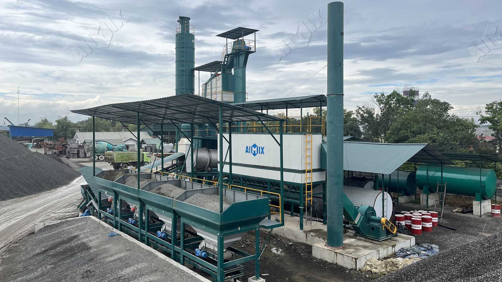 asphalt batch mix plant 