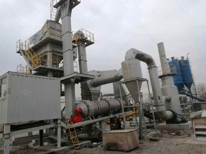 asphalt mix plant on site production