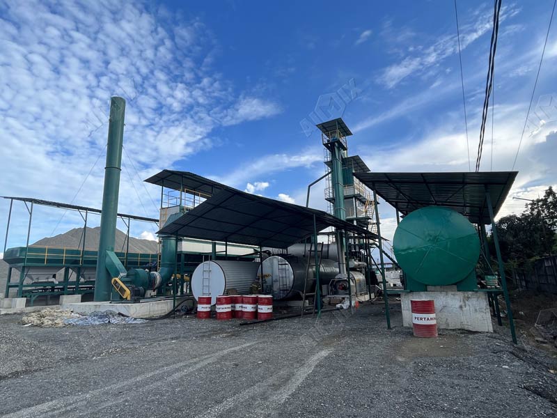 asphalt mixing plant in Indonesia