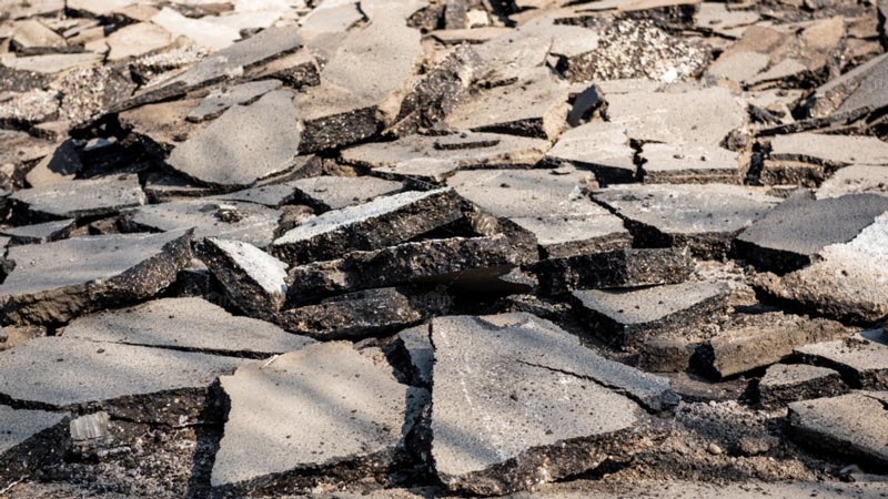 asphalt road demolition