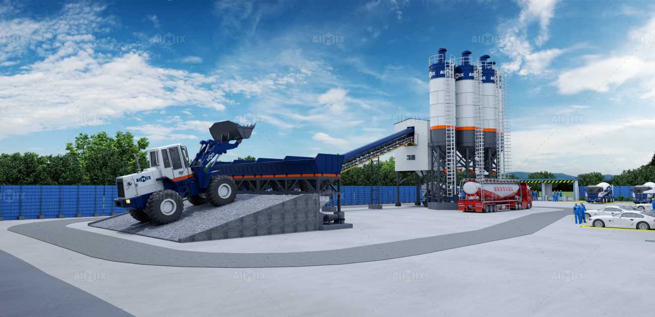 automated concrete batch plant