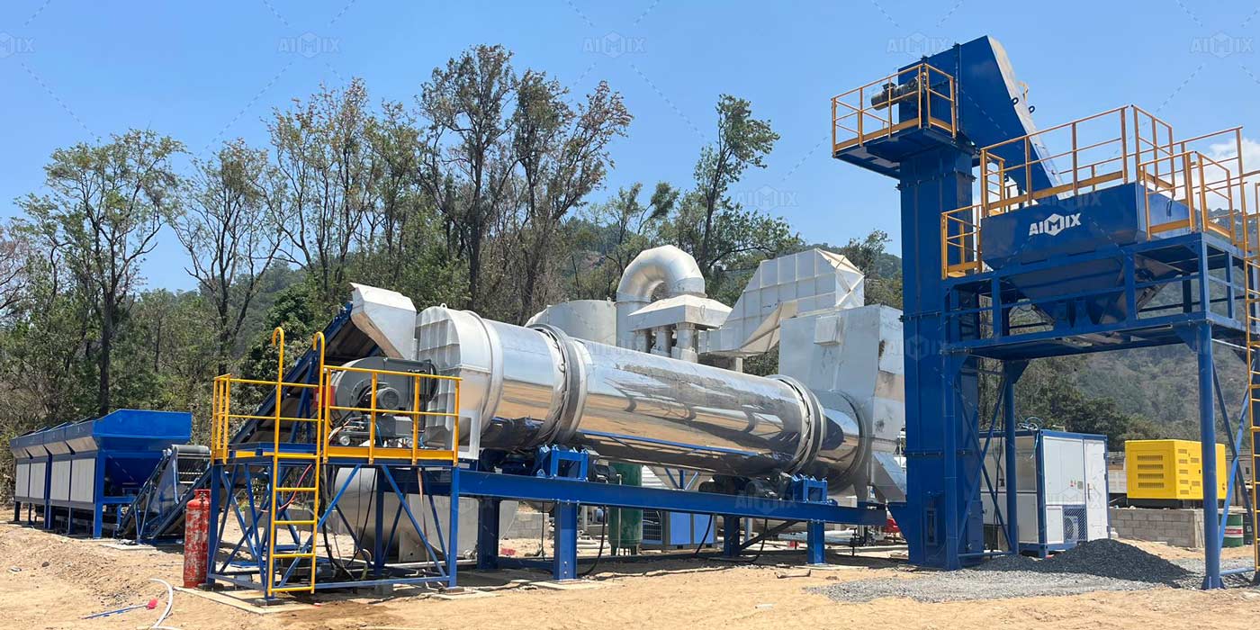 automatic stationary asphalt drum plant