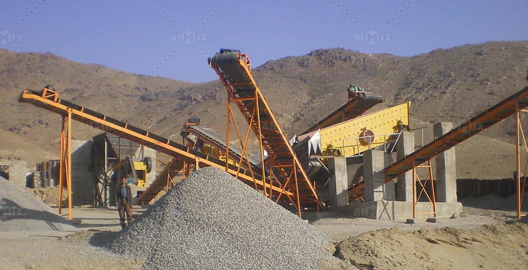 Basalt Crushing Plant working in Afghanistan