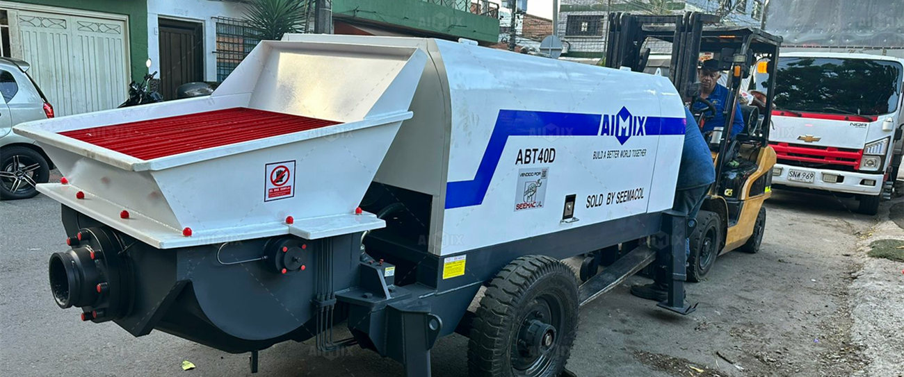 Colombia Electric Trailer Concrete Pump for Building Construction