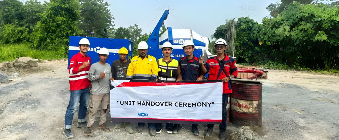 Concrete Mixer Pump Indonesia Case