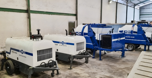 Concrete Mixer Pump Indonesia Warehouse