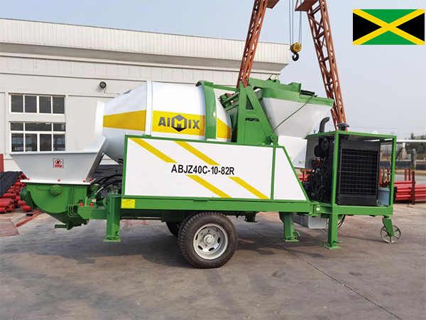 concrete mixer pump to Jamaica