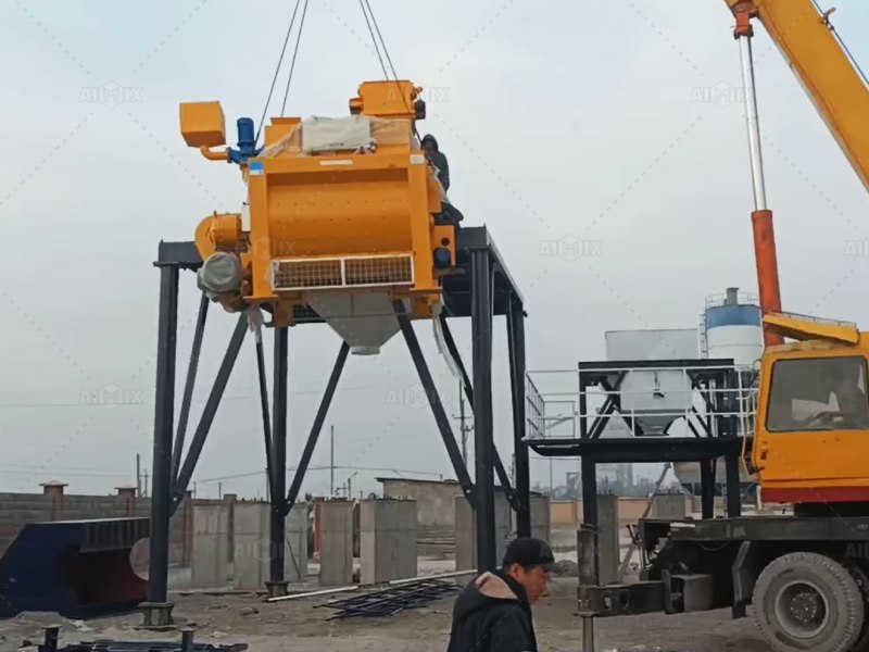 concrete mixing installation in Uzbekistan