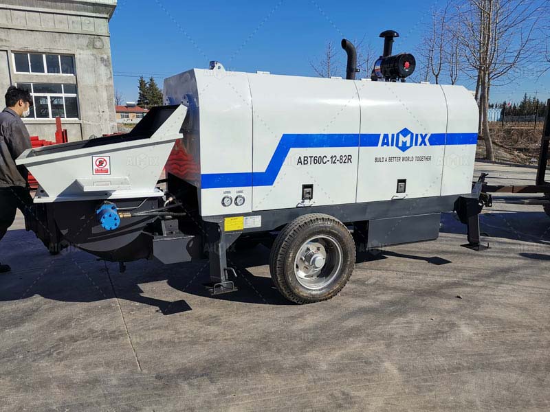 concrete trailer pump