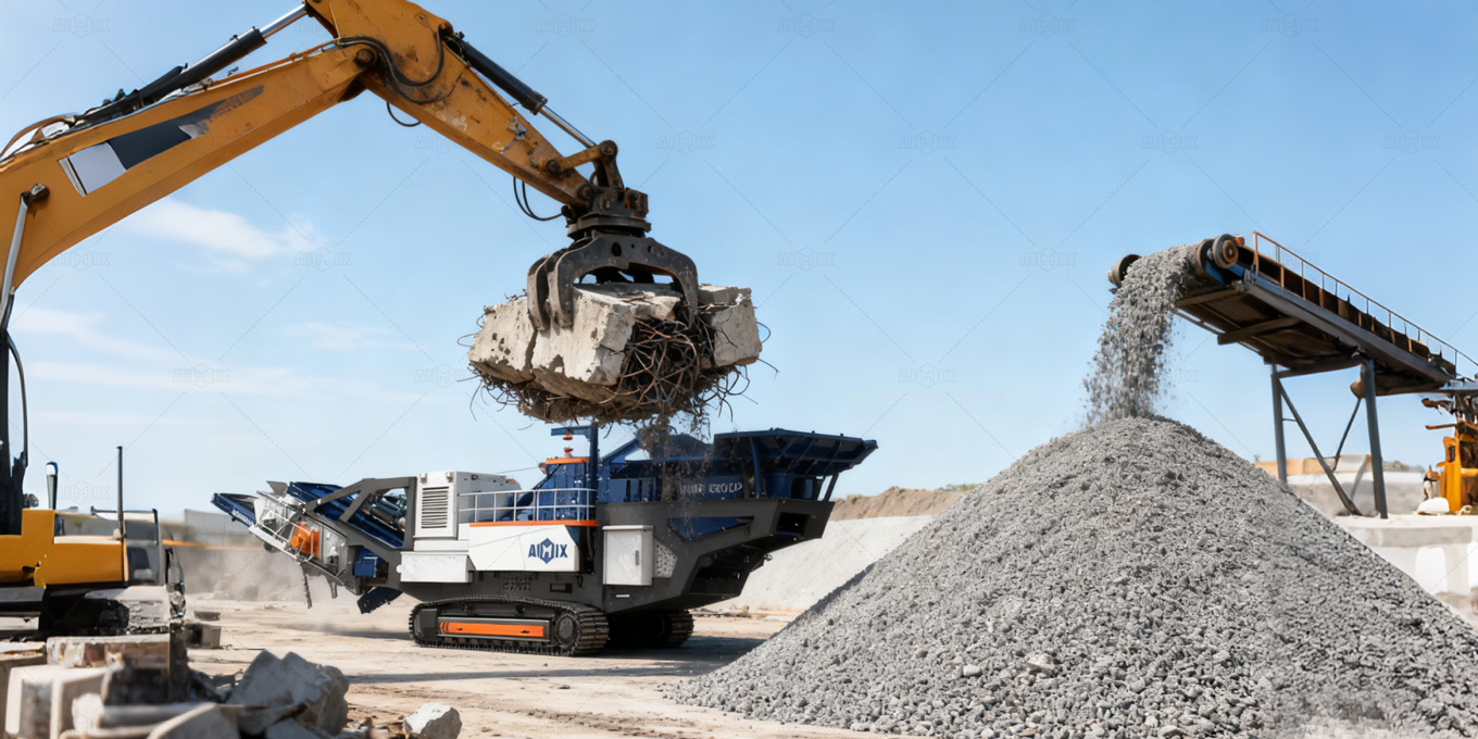 concrete waste recycling solutions by AIMIX