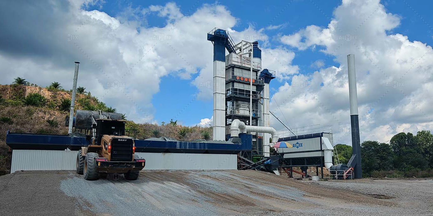 construction waste crushing plant and asphalt mix plant
