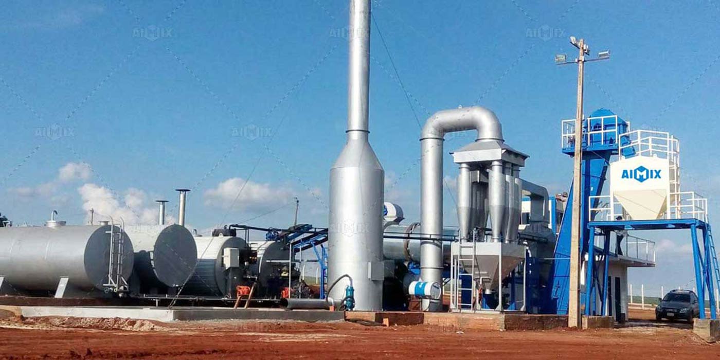 Continuous Asphalt Batching Machine in Brazil